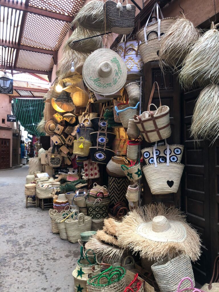 Foto do mercado de Marrakech