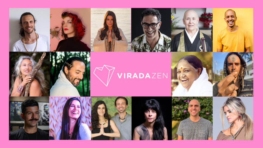 Alguns dos convidados da Virada Zen, que acontece em São Paulo entre os dias 19 e 25 de setembro.