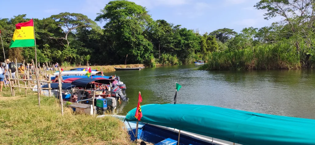 Porto em San Blas, Comarca Gunayala, Panamá, foto do autor