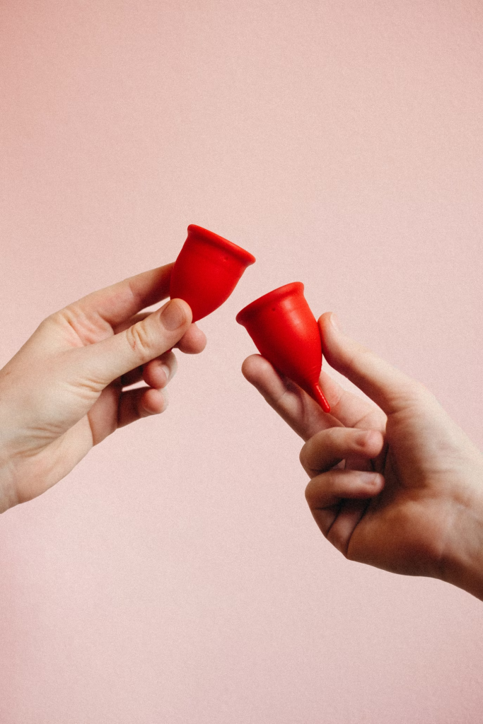 Coletor para menstruação. 