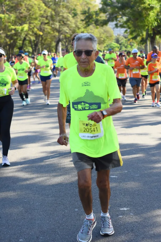 José Arnaldo na meia maratona do Rio de Janeiro em 2019.