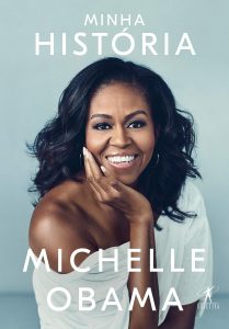 Capa do livro Minha história de Michelle Obama.